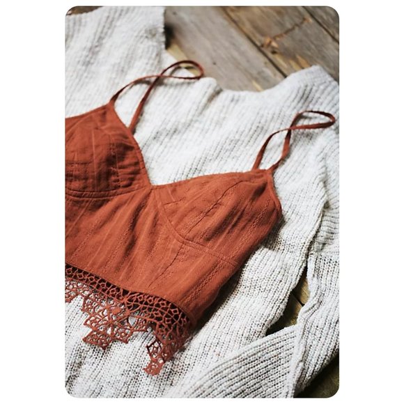 Free People Other - Free People FP One Geo Lace Bralette sz xs  RARE COLOR !!